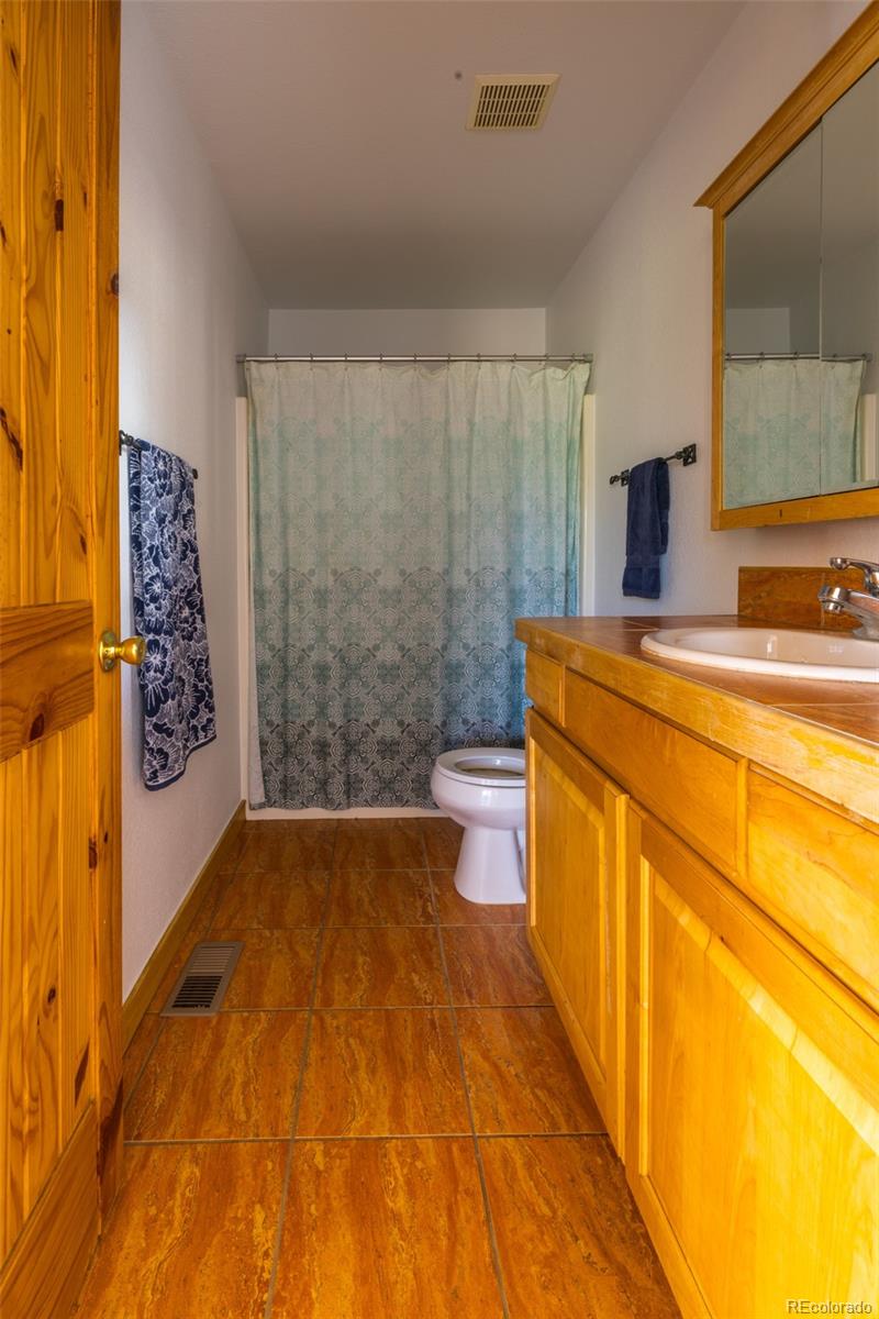 1155 Travois Road Jefferson, CO 80456 - Photo 18 of 31 a bathroom with a sink toilet and shower