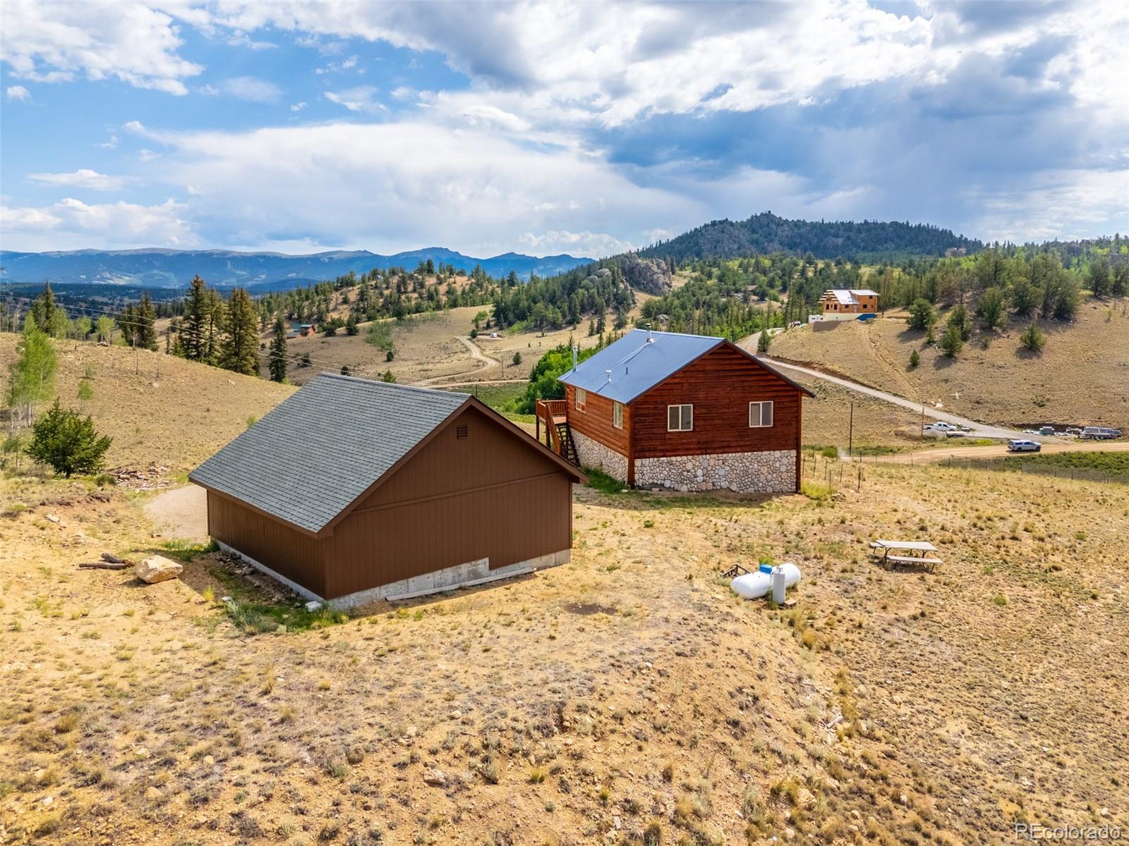 1155 Travois Road Jefferson, CO 80456 - Photo 8 of 31 a view of a terrace with a lake
