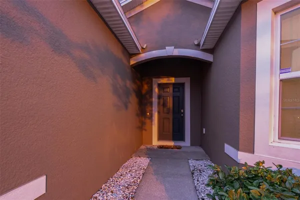 a front view of a house