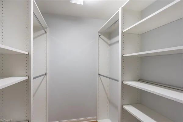 a view of walk in closet