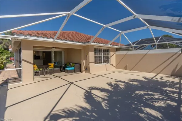 a view of a lake with a big yard