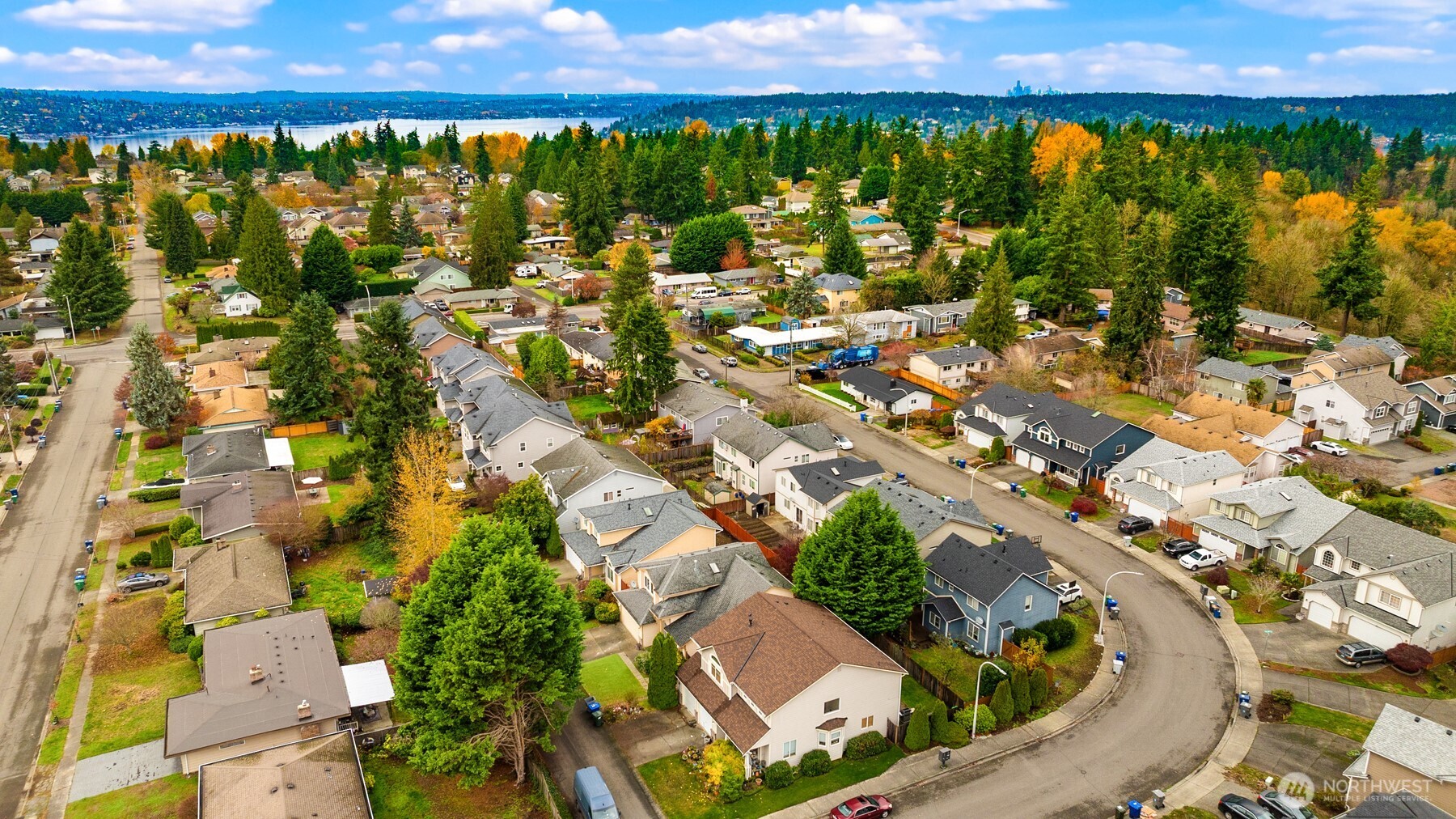 2632 Northeast 24th Court Renton, WA 98056 - Photo 29 of 33 an aerial view of residential house with outdoor space and street view
