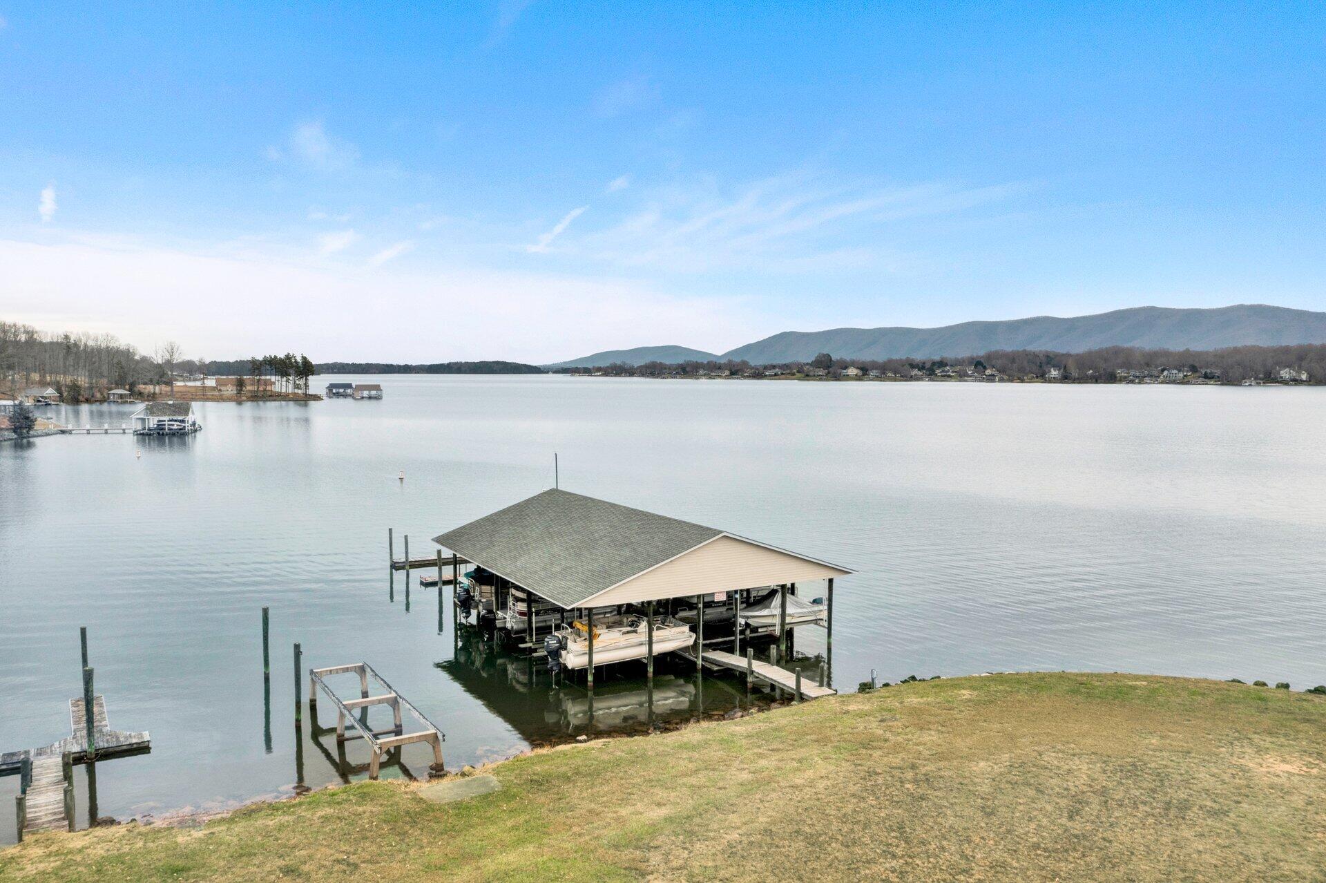 Lot 5 Montevista Rd Union Union Hall, VA 24176 - Photo 5 of 6 a view of a lake with a terrace