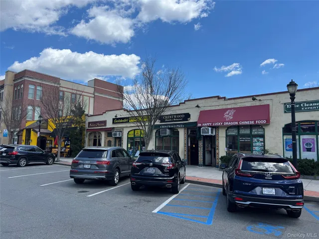a car parked in front of a building