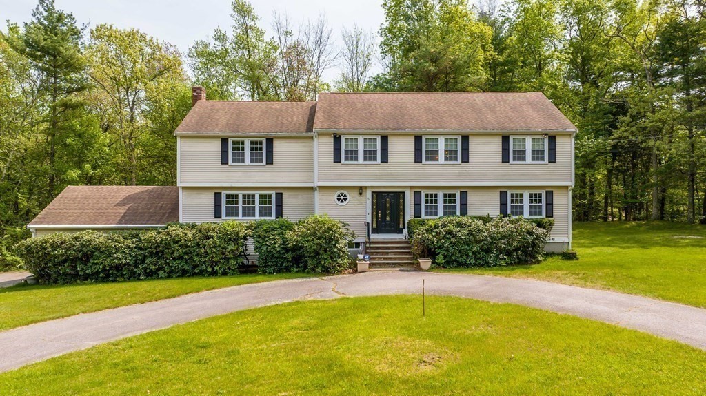 a aerial view of a house