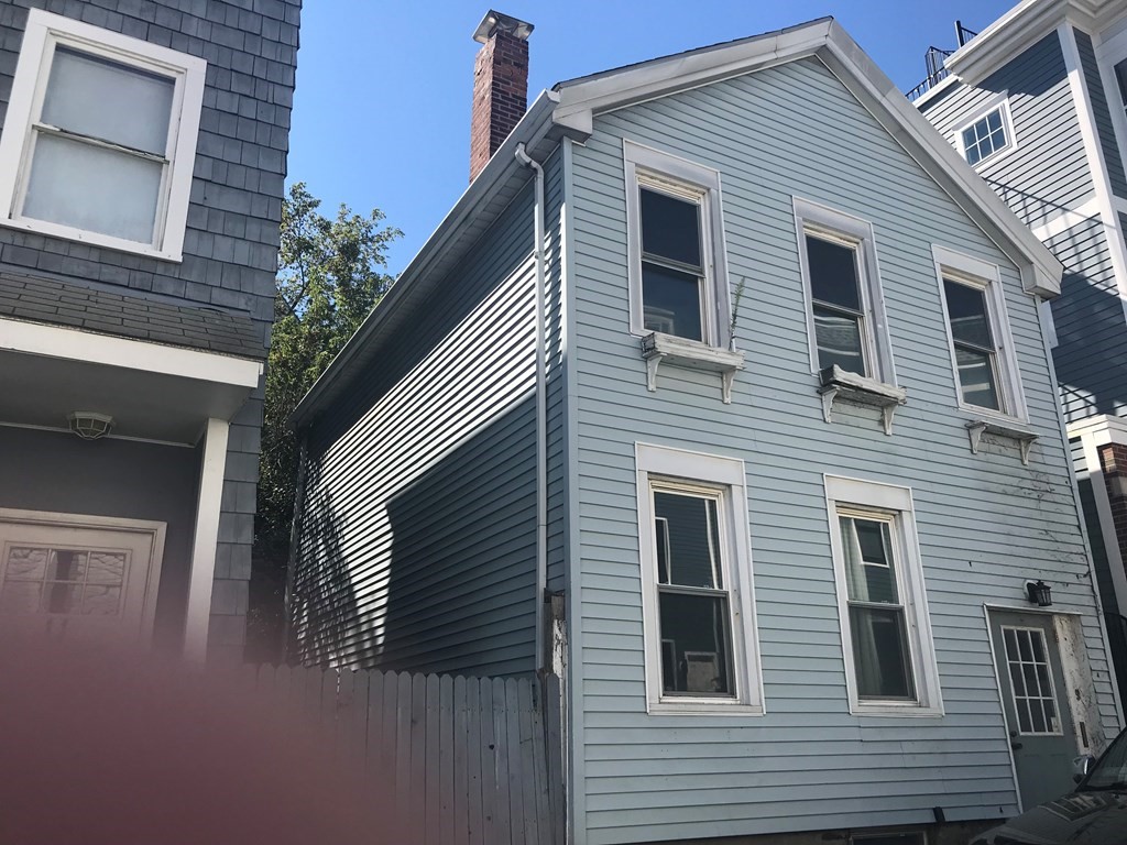 a front view of a house