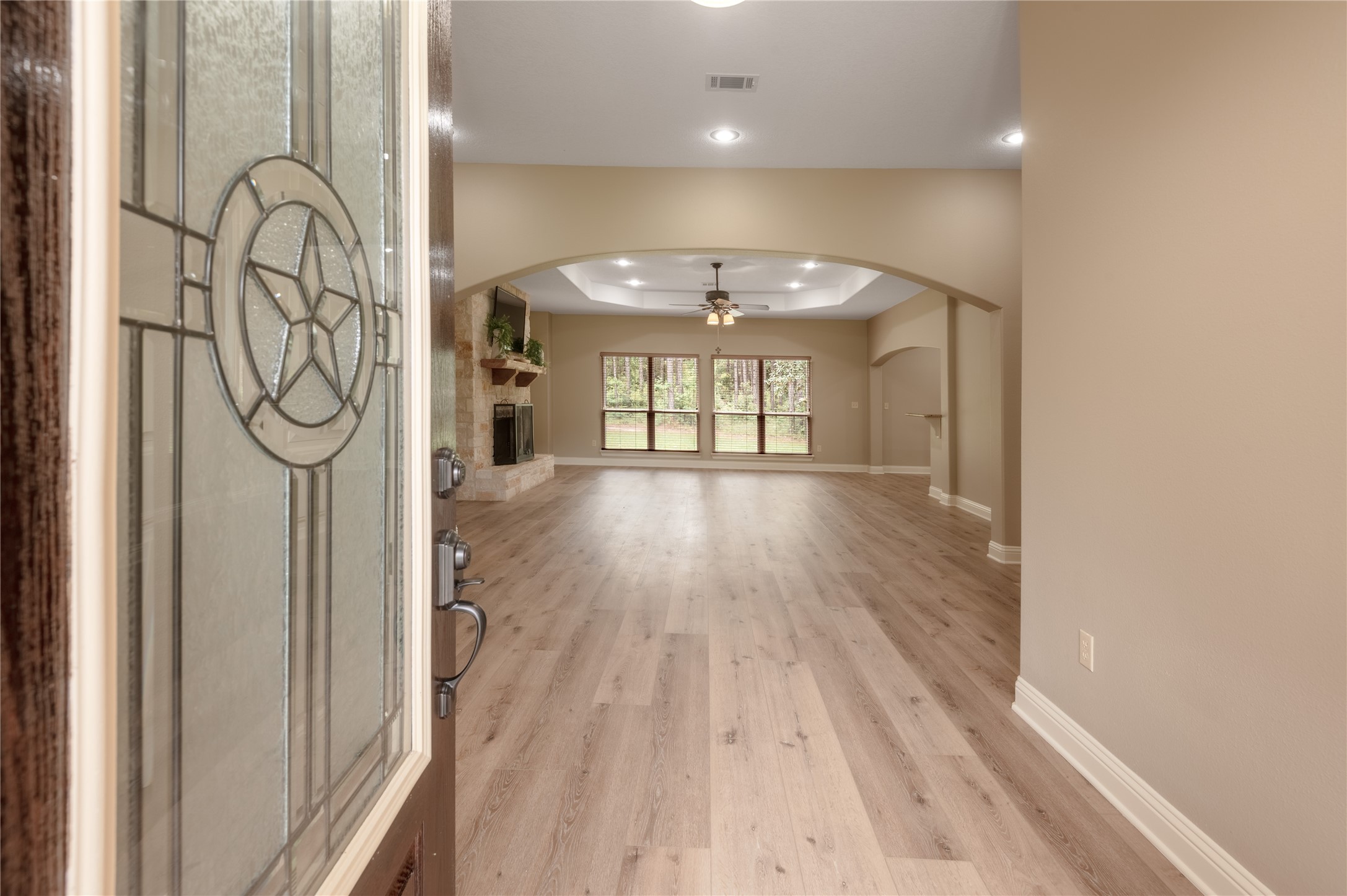 3134 Nursery Road Livingston, TX 77351 - Photo 6 of 50 a view of a hallway with wooden floor