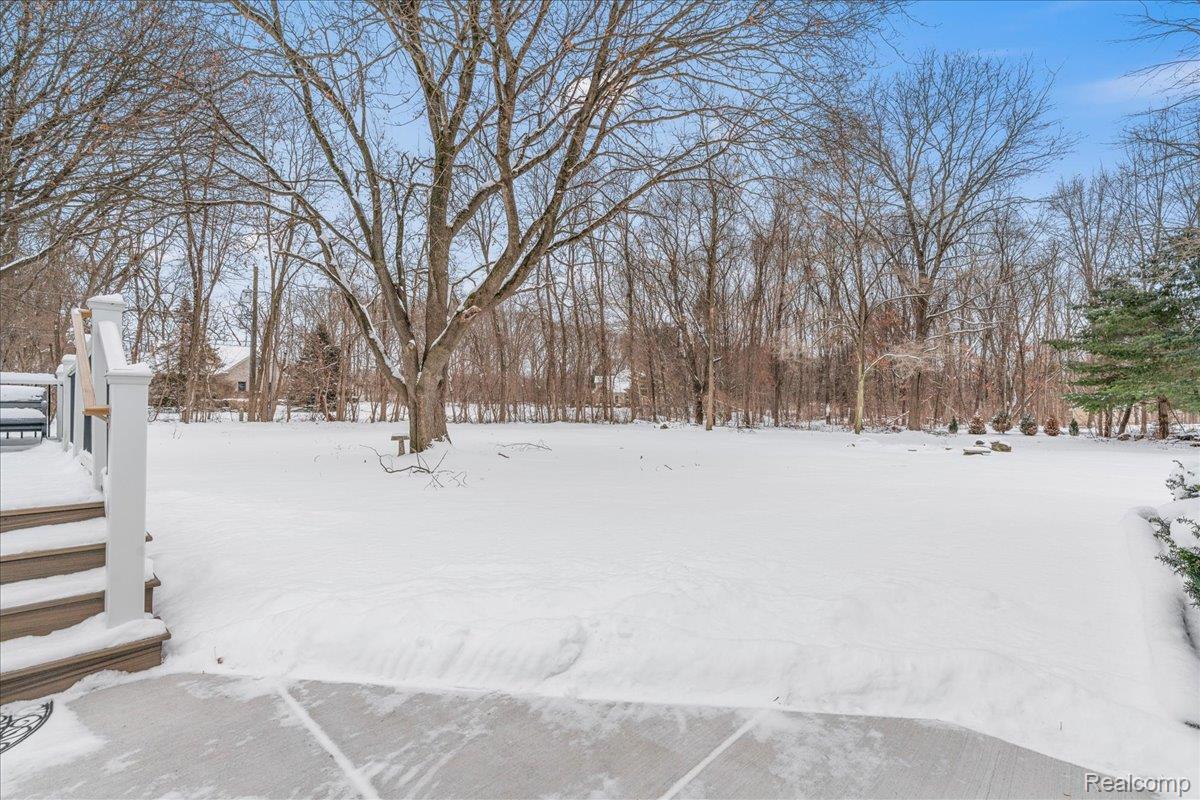 4666 Brighton Road Brighton, MI 48116 - Photo 9 of 37 View of snowy yard