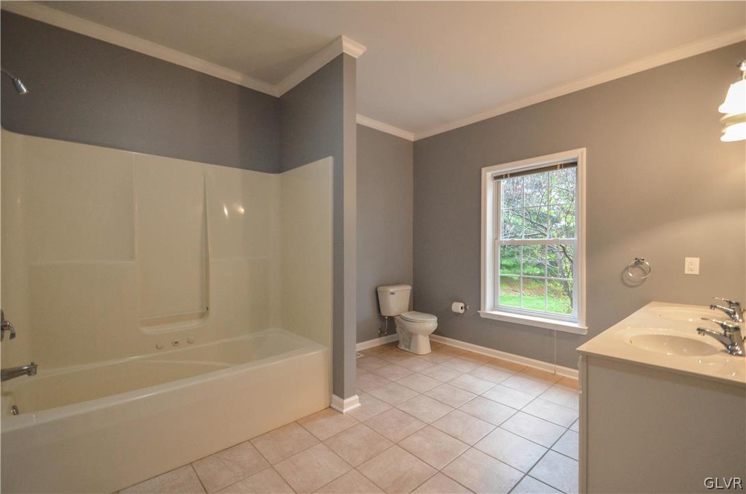 3190 Silver Crest Road Nazareth, PA 18064 - Photo 24 of 50 a spacious bathroom with a bathtub sink and toilet