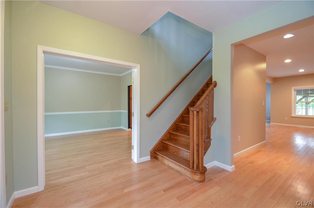 3190 Silver Crest Road Nazareth, PA 18064 - Photo 5 of 50 a view of entryway with wooden floor and stairs