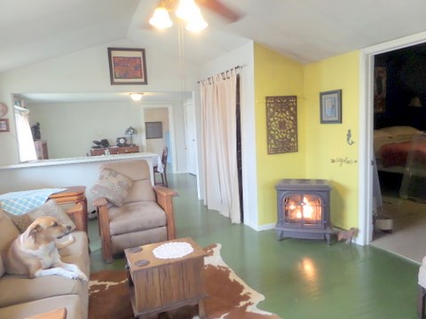 631 Ranck Avenue Mason, TX 76856 - Photo 4 of 17 a living room with furniture and a fireplace