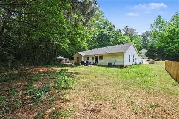 a house view with a garden space