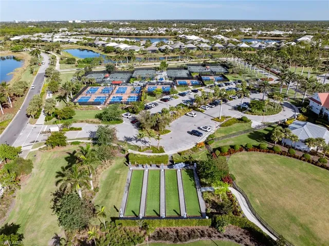 an aerial view of a houses