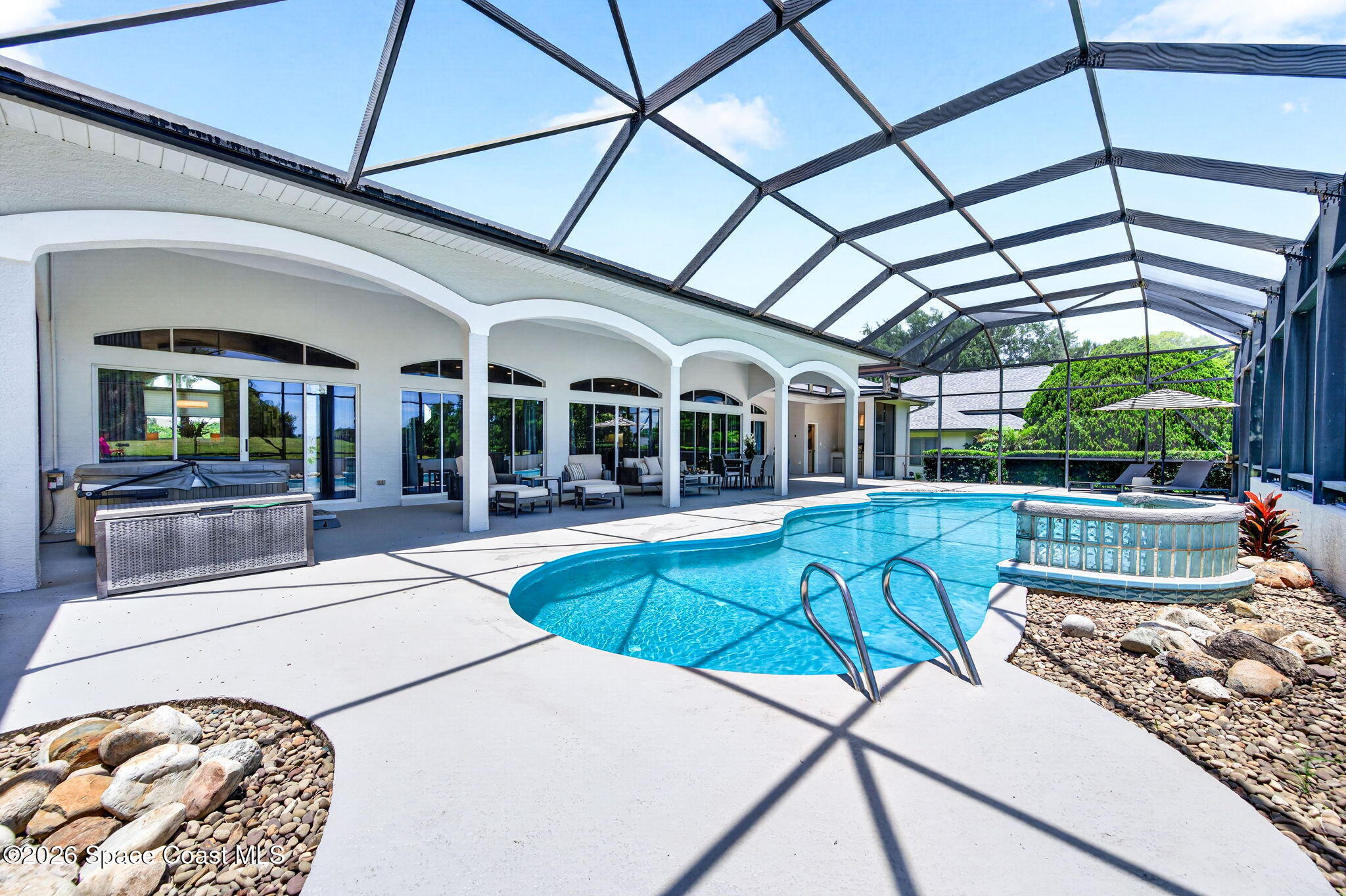 3845 Raney Road Titusville, FL 32780 - Photo 76 of 105 salt water pool/spa