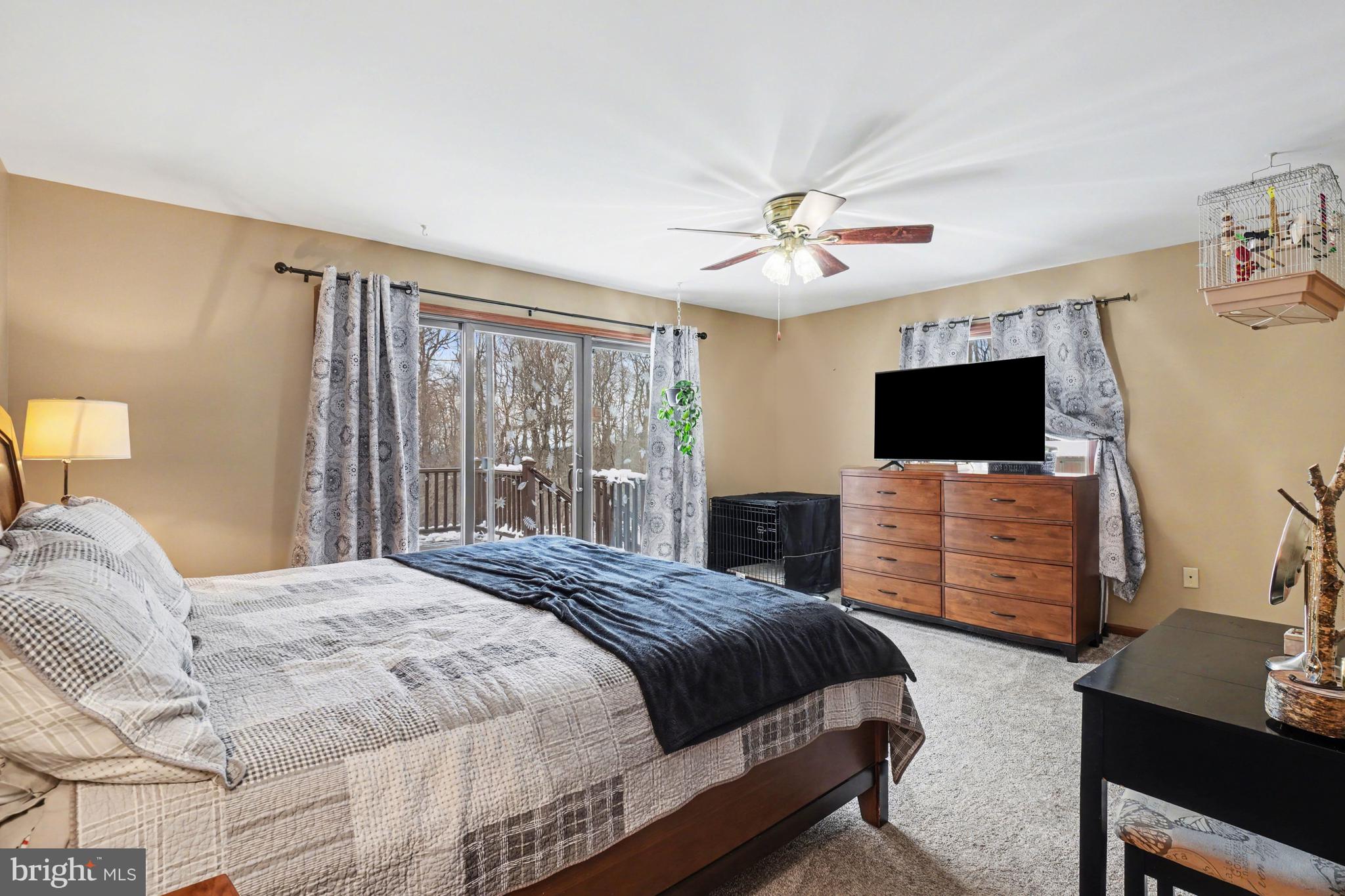 46 Wetzel Road Macungie, PA 18062 - Photo 12 of 42 a bedroom with a bed and a flat screen tv