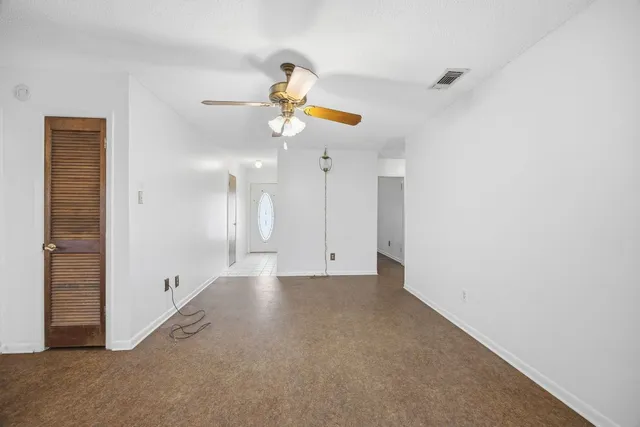 a view of an empty room