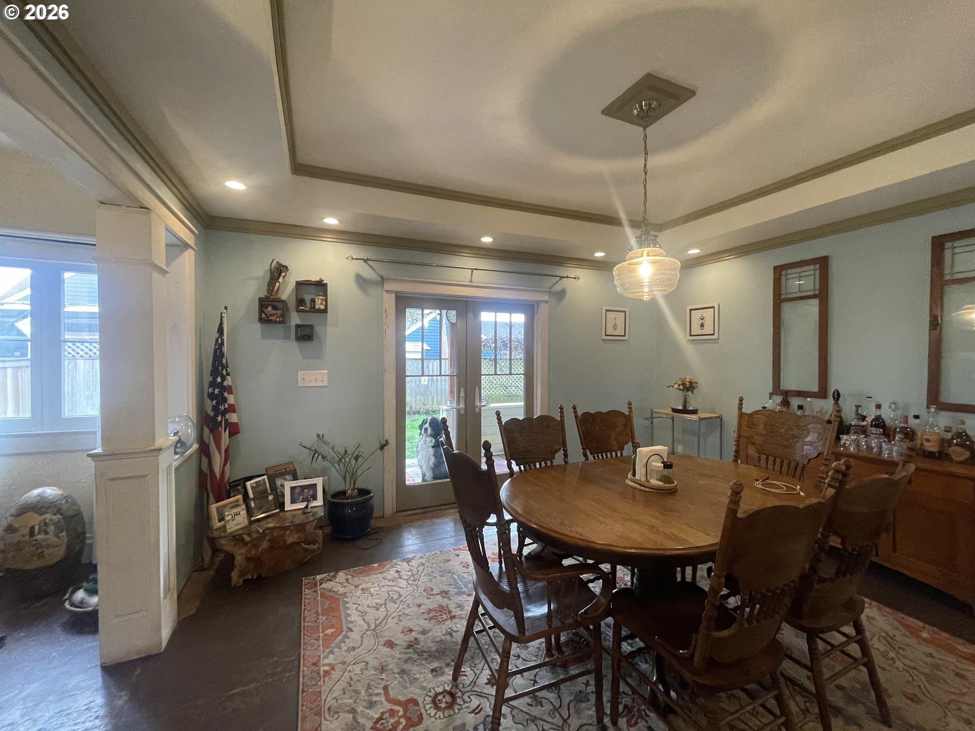 1006 5th Street Springfield, OR 97477 - Photo 25 of 43 a view of a dining room with furniture and chandelier