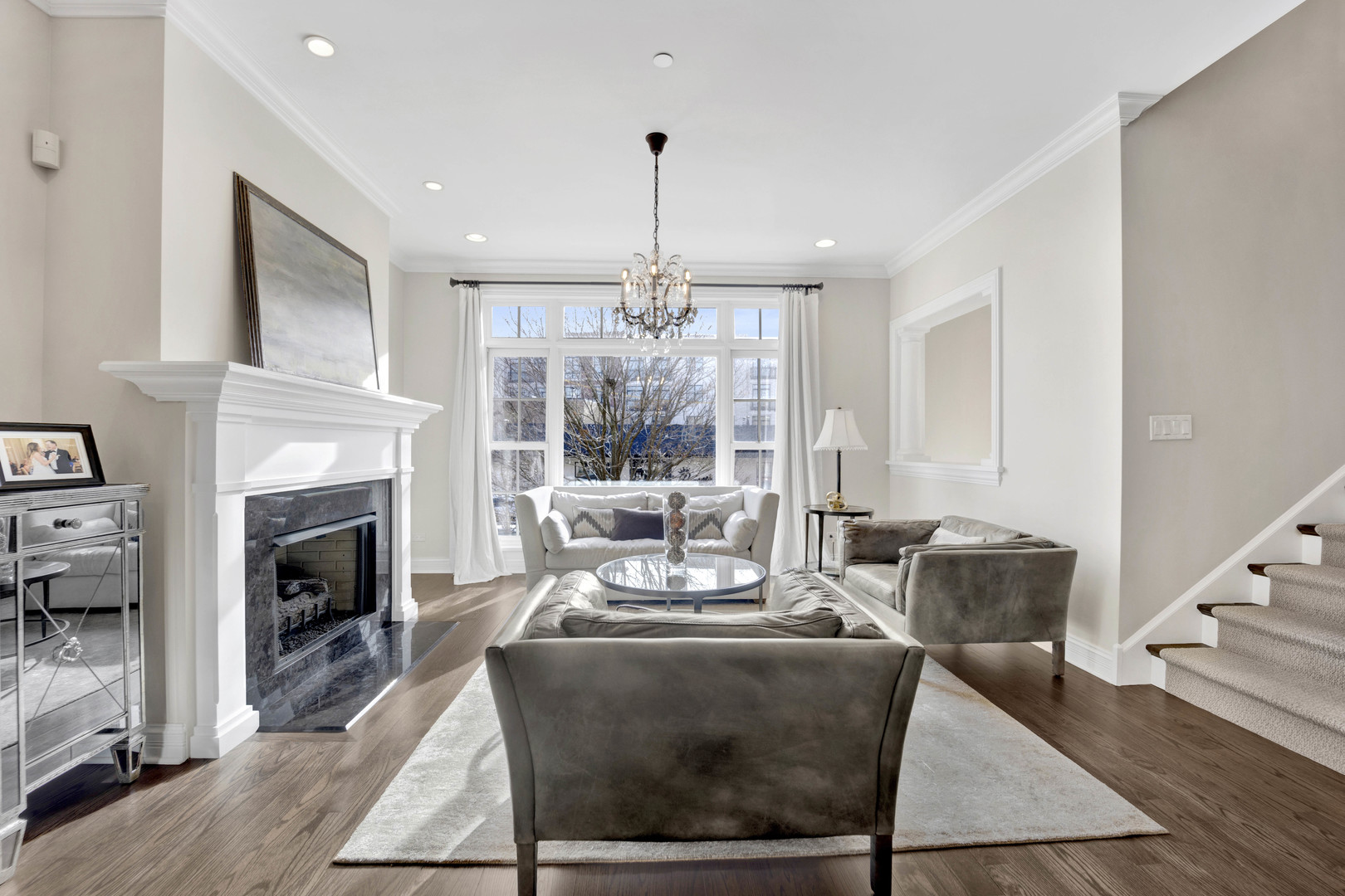 460 Pennsylvania Avenue, Unit C Glen Ellyn, IL 60137 - Photo 5 of 37 a living room with furniture fireplace and window
