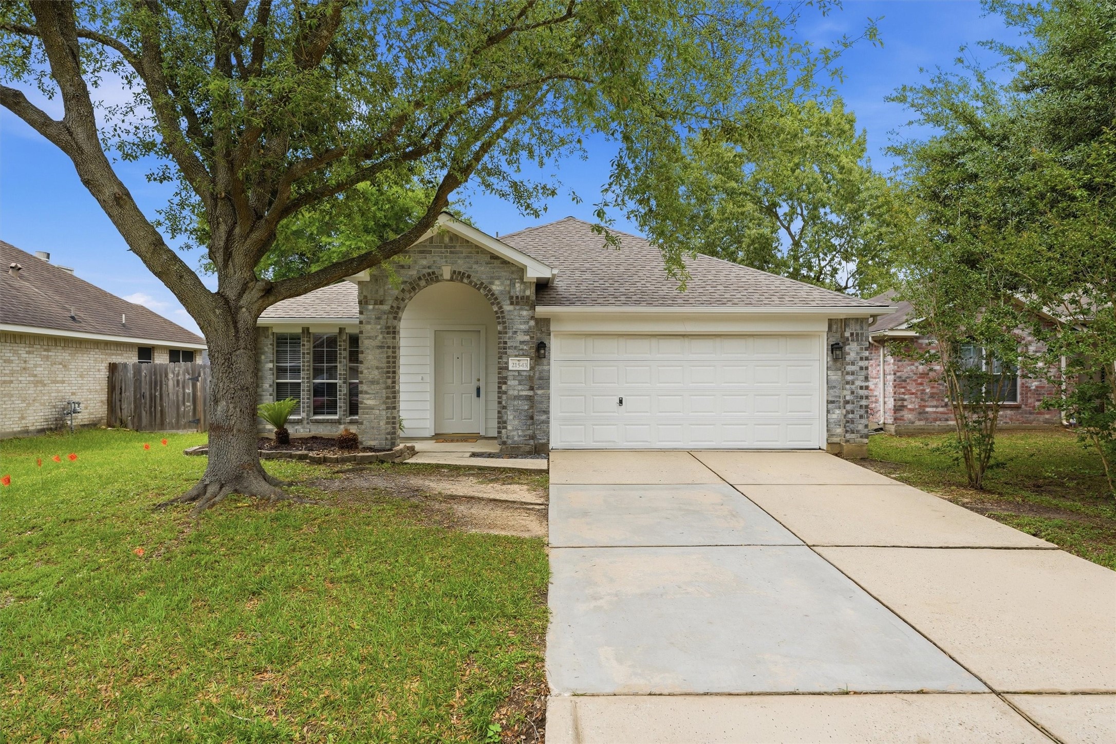 21543 Forest Colony Drive Porter, TX 77365 - Photo 1 of 32 Immaculate 2,126 sq ft 4 bedroom 2 bath built 2003. Lovely one story home, NEW ON MARKET, 1/2 mile to I-69, Hwy 59 W side Feeder & Beltway 99. Just N of Porter, Fenced yard, Giant Den, seperate Breakfast area, double pane windows. New carpet and paint. remote controlled double garage. 1/2 m. to Community Pool/Park. Great New Caney Schools-CLOSE-BY! Great Location Great ammenities, Great Price!! Move in READY. Double wide driveway.