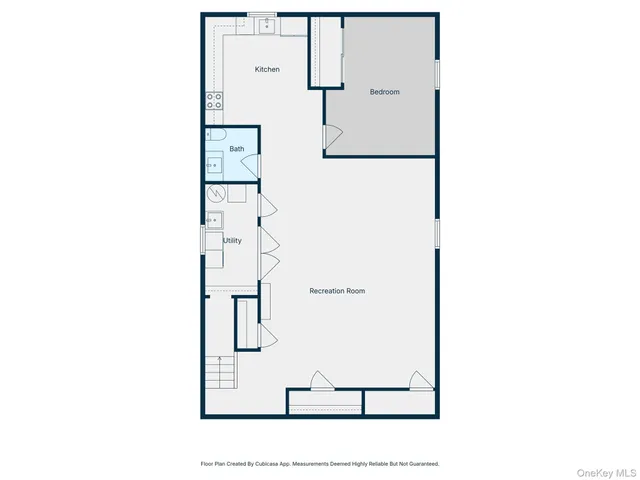 a picture of door with an open kitchen view