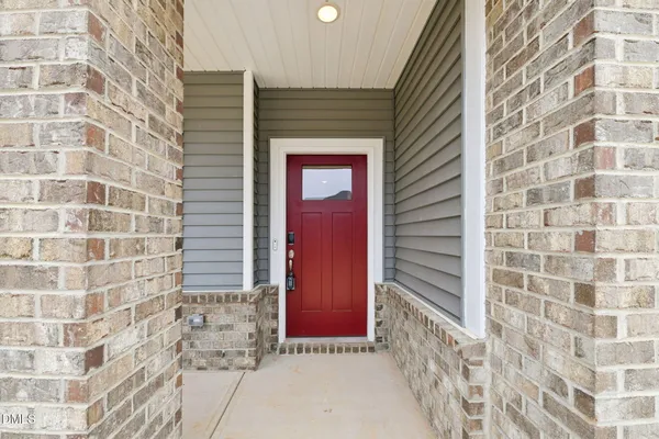 a front view of a building