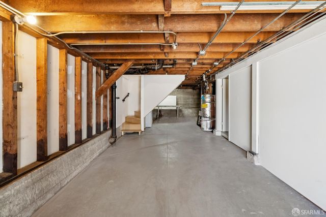 a view of storage and utility room