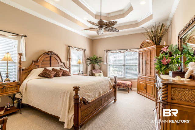 9563 Dornock Lane Foley, AL 36535 - Photo 18 of 30 Custom Trey Ceiling Numerous Large Windows Spacious