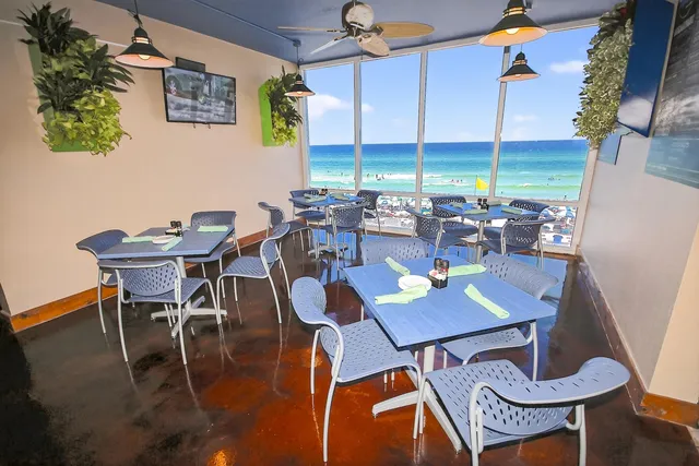 a view of city and ocean