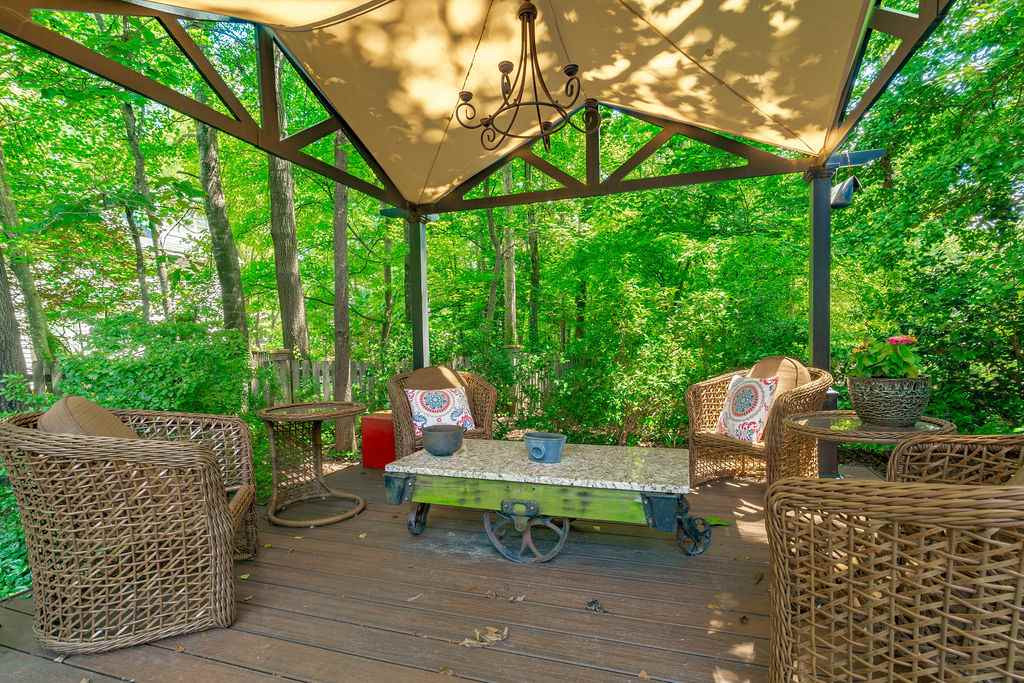 4901 Salem Ridge Road Holly Springs, NC 27540 - Photo 26 of 30 Backyard Gazebo Provides a Cozy Place to Relax