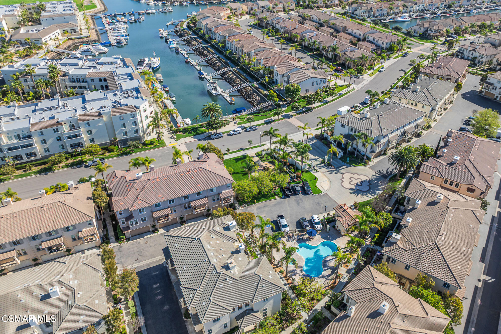 1240 Bayside Lane Oxnard, CA 93035 - Photo 37 of 51 an aerial view of a houses with outdoor space