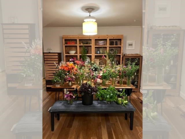 10611 Rougemont Road Bahama, NC 27503 - Photo 45 of 66 a vase of flowers sitting on a table