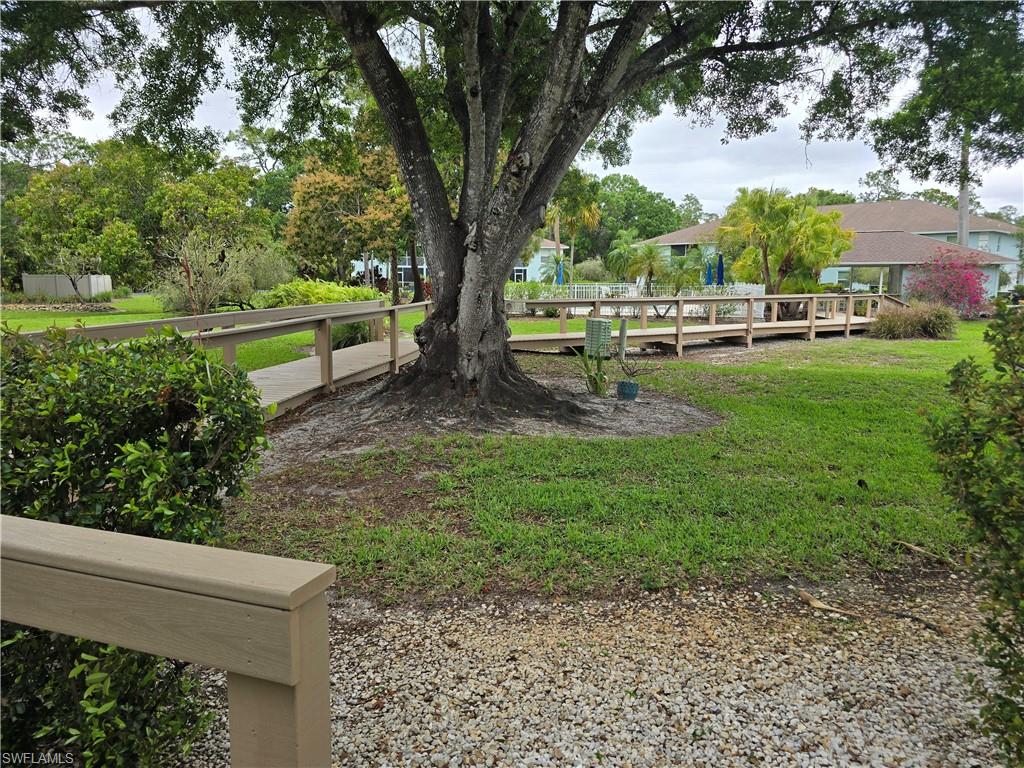 5741 Whitaker Road, Unit D203 Naples, FL 34112 - Photo 24 of 30 a view of backyard with large trees