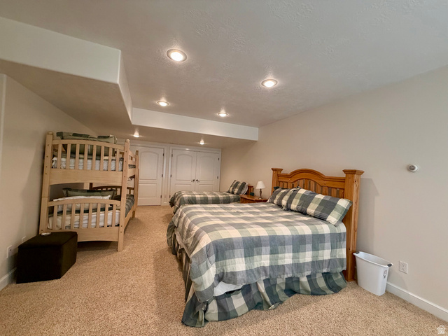1133 Paris Canyon Road Paris, ID 83261 - Photo 21 of 75 Recessed ceiling lighting illuminates a spacious room featuring soft, neutral-toned carpeting
