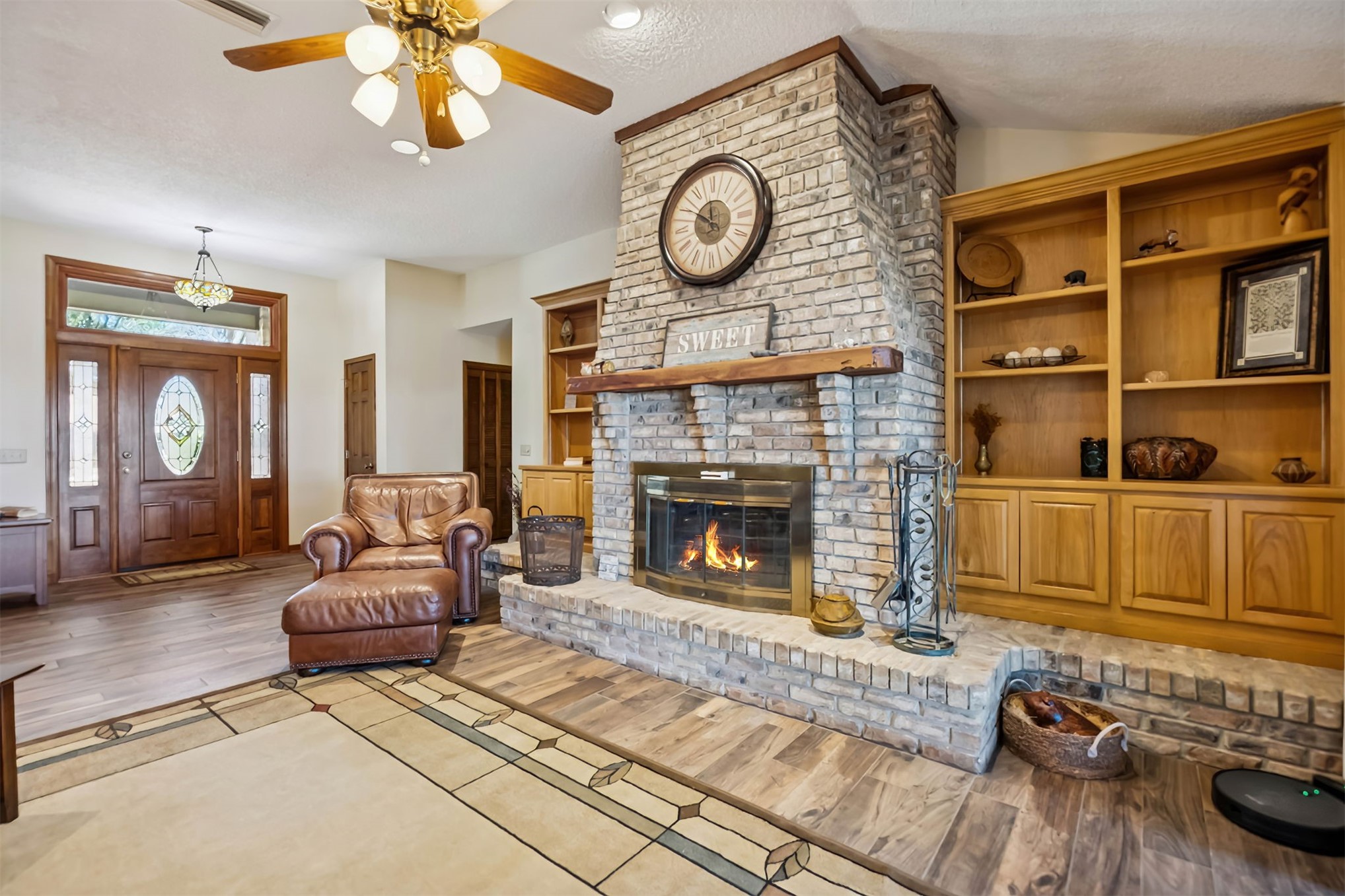 97146 Pirates Point Road Yulee, FL 32097 - Photo 12 of 74 Wood-burning fireplace with custom built-ins