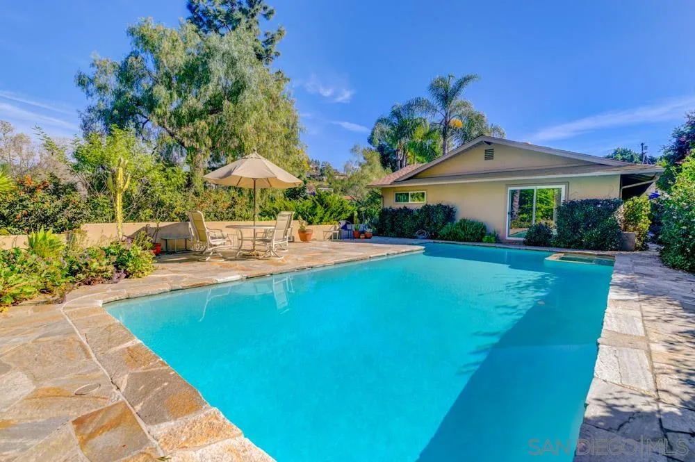 4470 Monahan Road La Mesa, CA 91941 - Photo 19 of 26 a view of a house with swimming pool and a patio