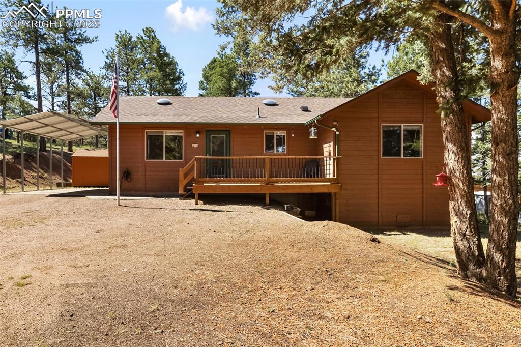 a house with a outdoor space