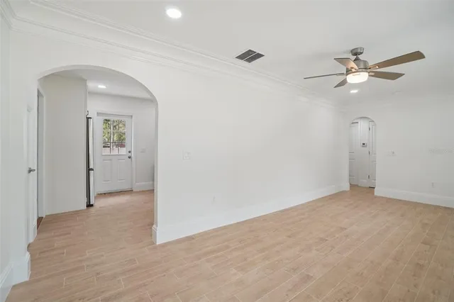 wooden floor in an empty room