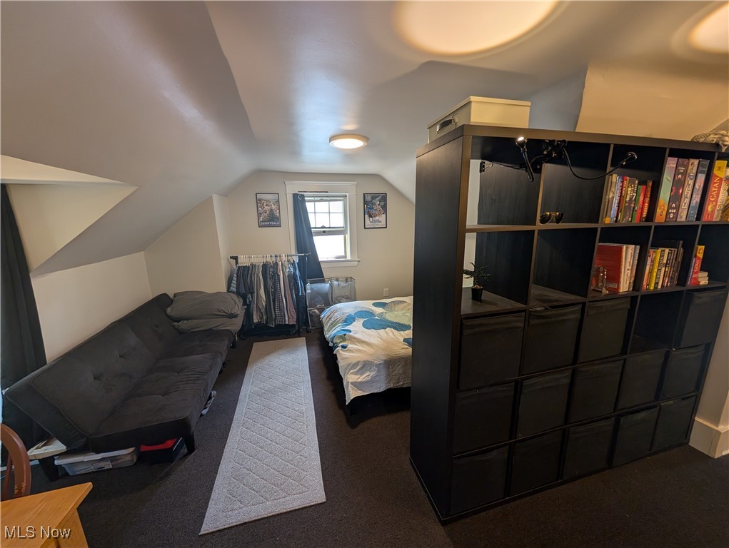 2108 Stillman Road, Unit 3 Cleveland, OH 44118 - Photo 7 of 14 Bedroom with carpet flooring and lofted ceiling
