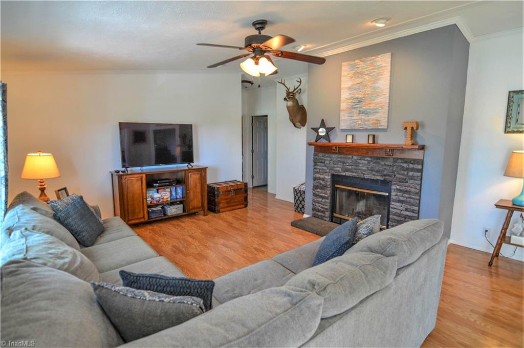 5809 Clingman Road Hamptonville, NC 27020 - Photo 7 of 22 Welcome Home to the comfortable freshly painted living room!