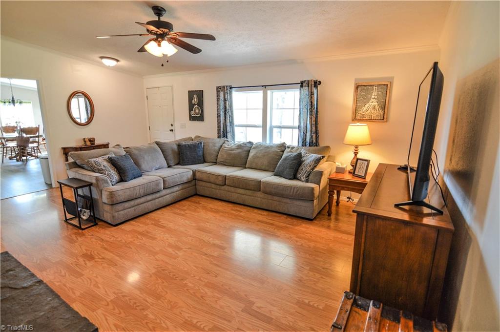 5809 Clingman Road Hamptonville, NC 27020 - Photo 8 of 22 Another view of the Living Room from the hall to bedrooms.