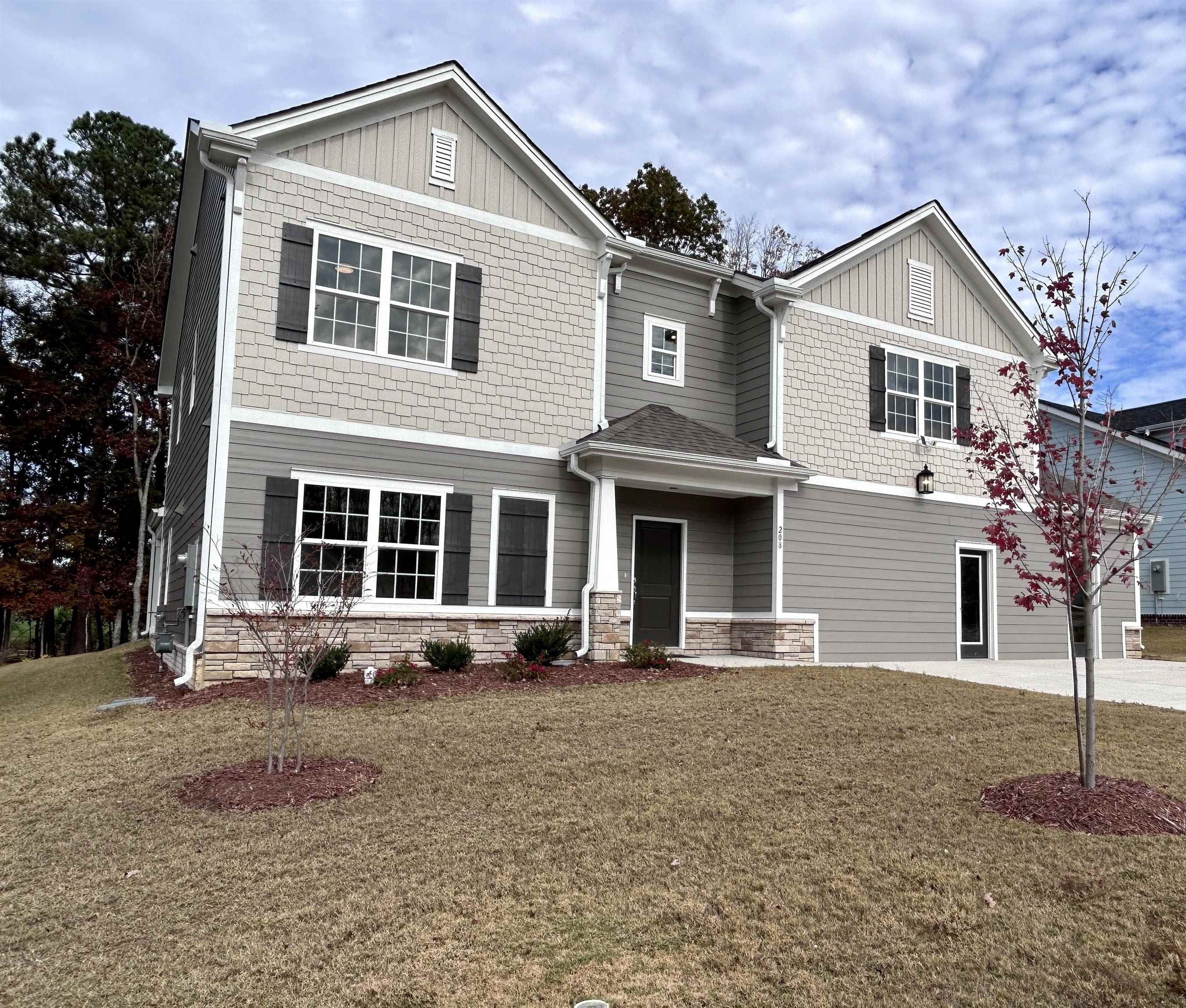 208 Kavanaugh Road Wake Forest, NC 27587 - Photo 18 of 23 a front view of a house with a yard