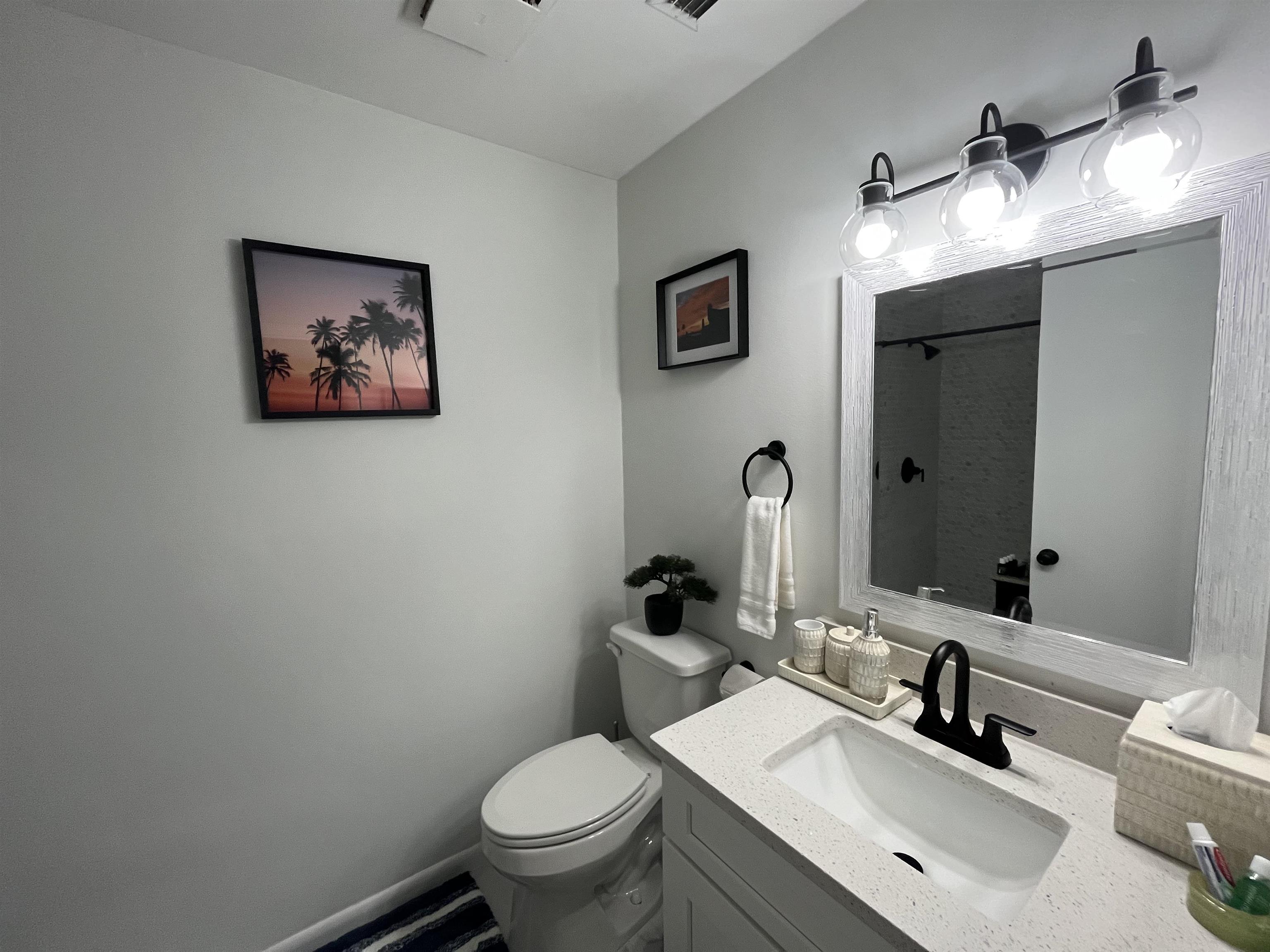 1010 San Remo Road St. Augustine, FL 32086 - Photo 38 of 47 a bathroom with a toilet sink and mirror