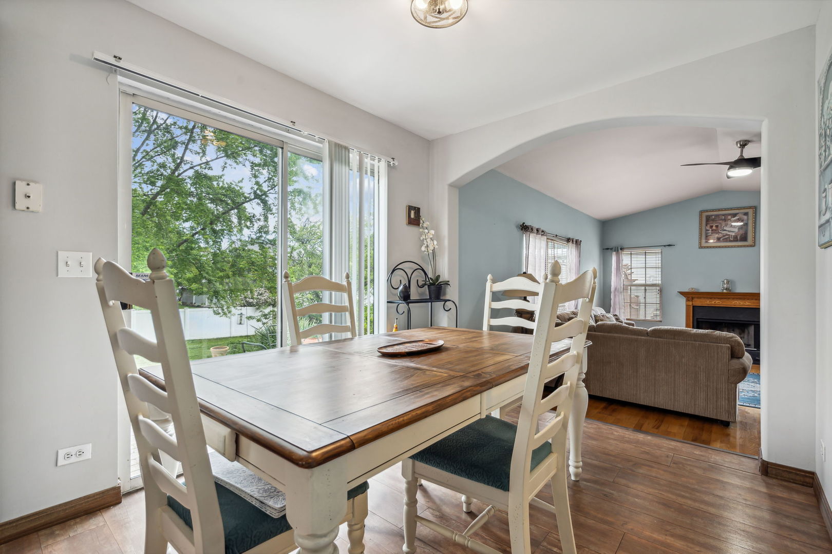 238 Ironbark Way Bolingbrook, IL 60440 - Photo 7 of 21 a view of a dining room with furniture and wooden floor