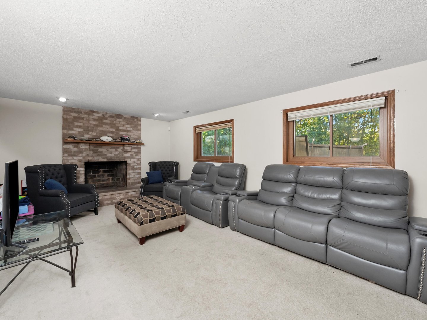 3604 Tee Court North Crete, IL 60417 - Photo 16 of 37 a living room with furniture fireplace and a large window