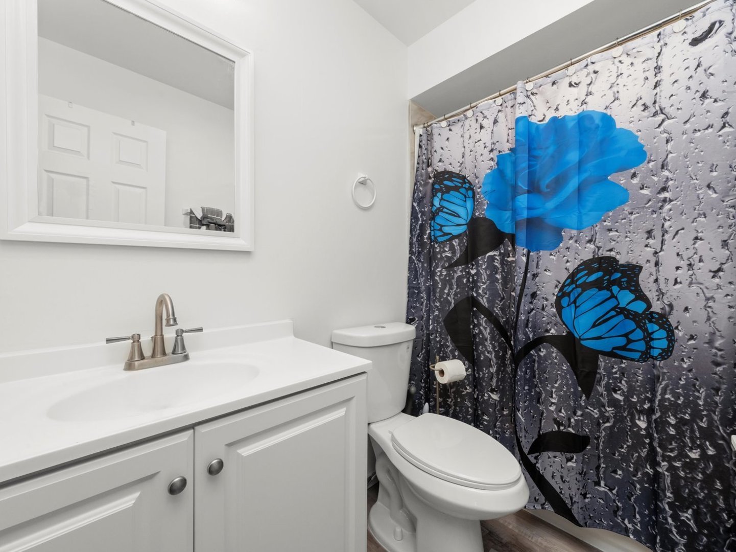 3604 Tee Court North Crete, IL 60417 - Photo 23 of 37 a bathroom with a sink a toilet and a mirror