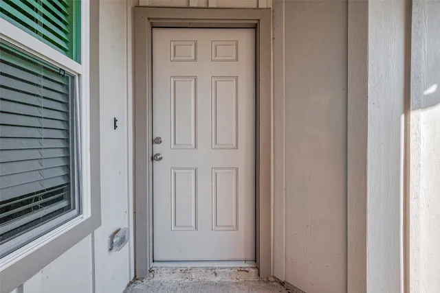 a view of front door