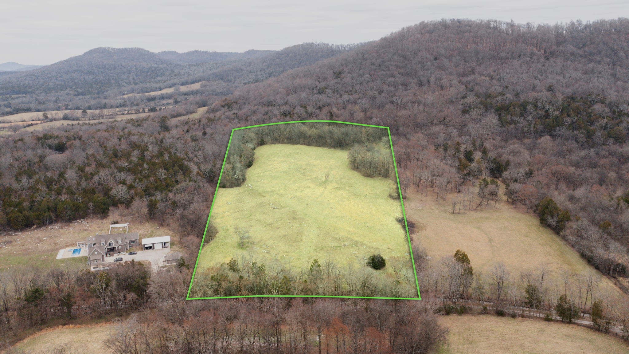 0 Northcutt Road Milton, TN 37118 - Photo 2 of 17 an aerial view of a residential houses covered with trees