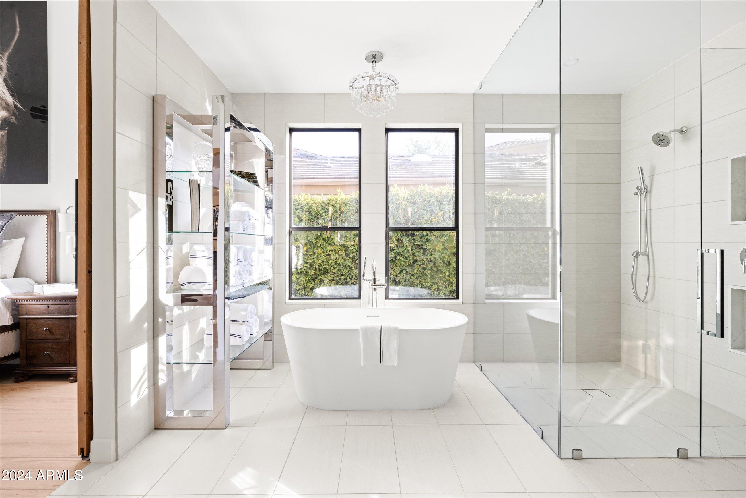 7705 East Doubletree Ranch Road, Unit 46 Scottsdale, AZ 85258 - Photo 20 of 52 MASTER WALK IN SHOWER/SEP TUB