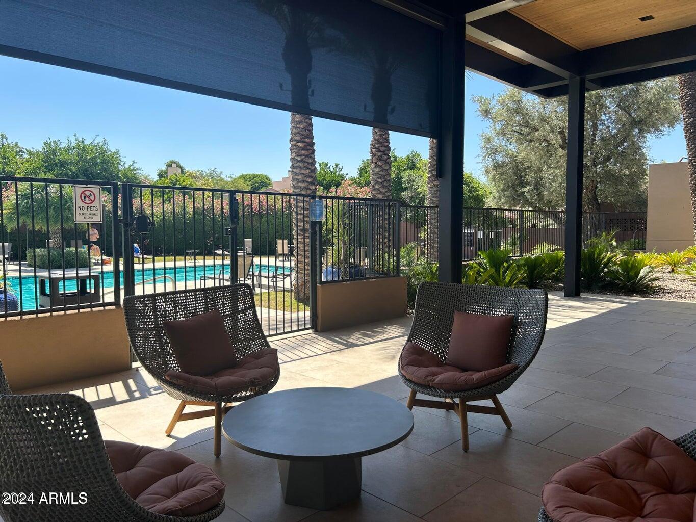 7705 East Doubletree Ranch Road, Unit 46 Scottsdale, AZ 85258 - Photo 49 of 52 PATIOS W VIEW OF OLYMPIC SIZE POOL/SPA