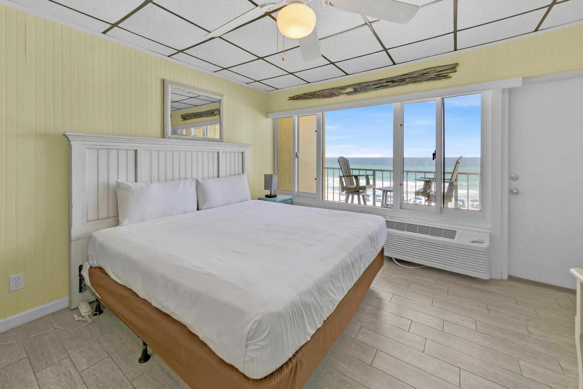 15413 Front Beach Road, Unit 406 Panama City Beach, FL 32413 - Photo 4 of 21 a bedroom with a bed and a window